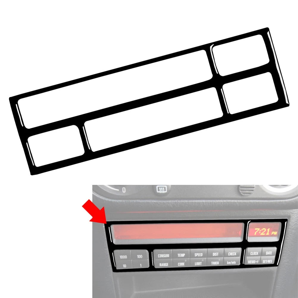 Piano Black CD Button Panel Cover Trim for BMW 3 Series E36 (1991–1999)