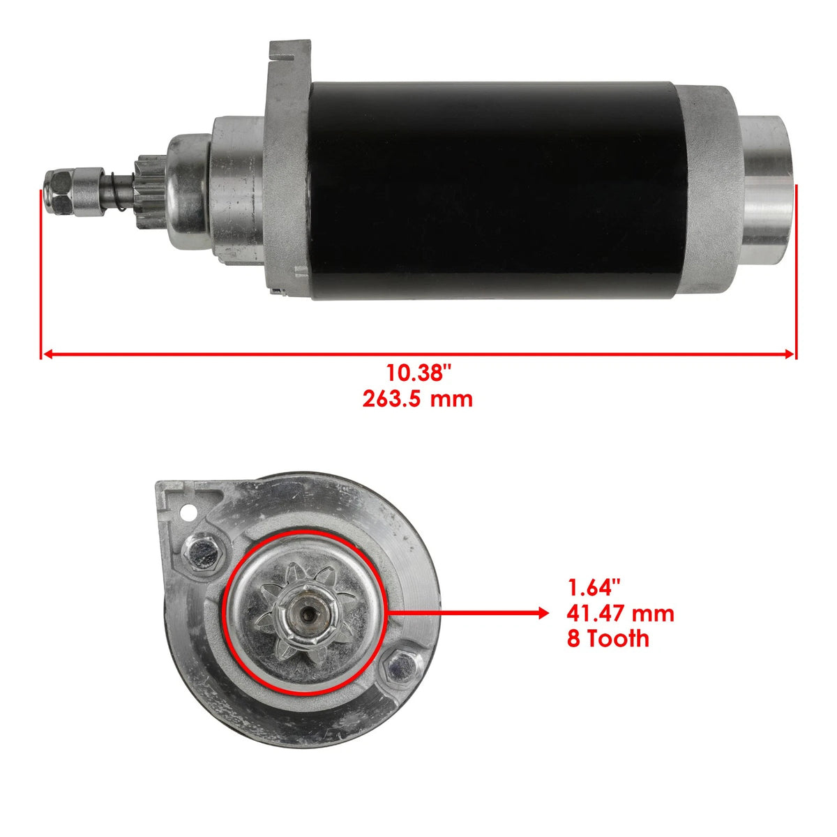 Starter for Mercury 115 115Hp 115Exlpto 1.9L (1989–2005)