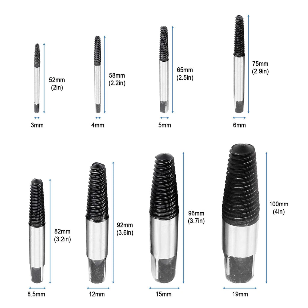 8 pcs Screw Extractor Set for Water Pipe Remover