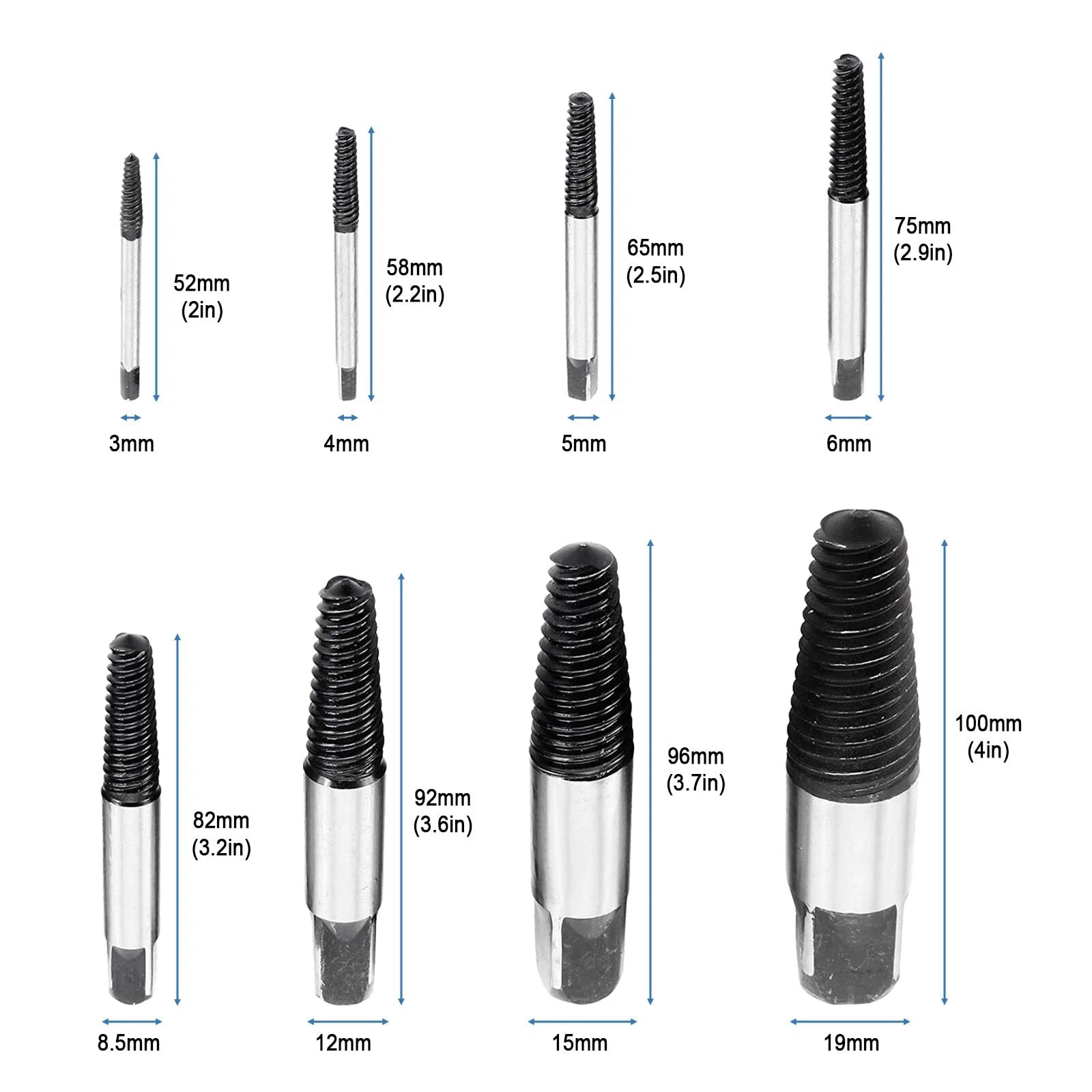 8 pcs Screw Extractor Set for Water Pipe Remover