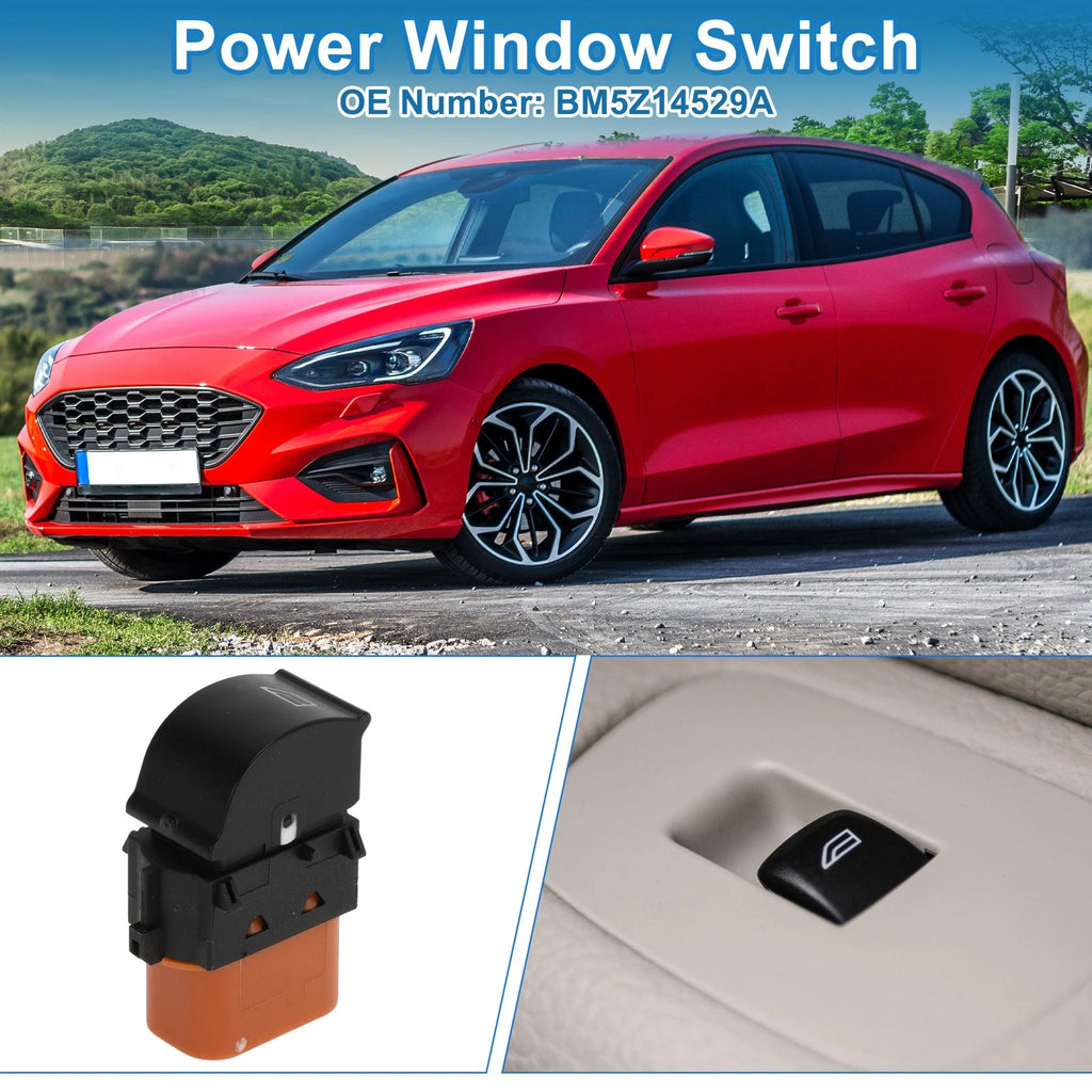 Rear Passenger Side Window Switch for Ford Escape Focus Transit (No.BM5Z14529A)