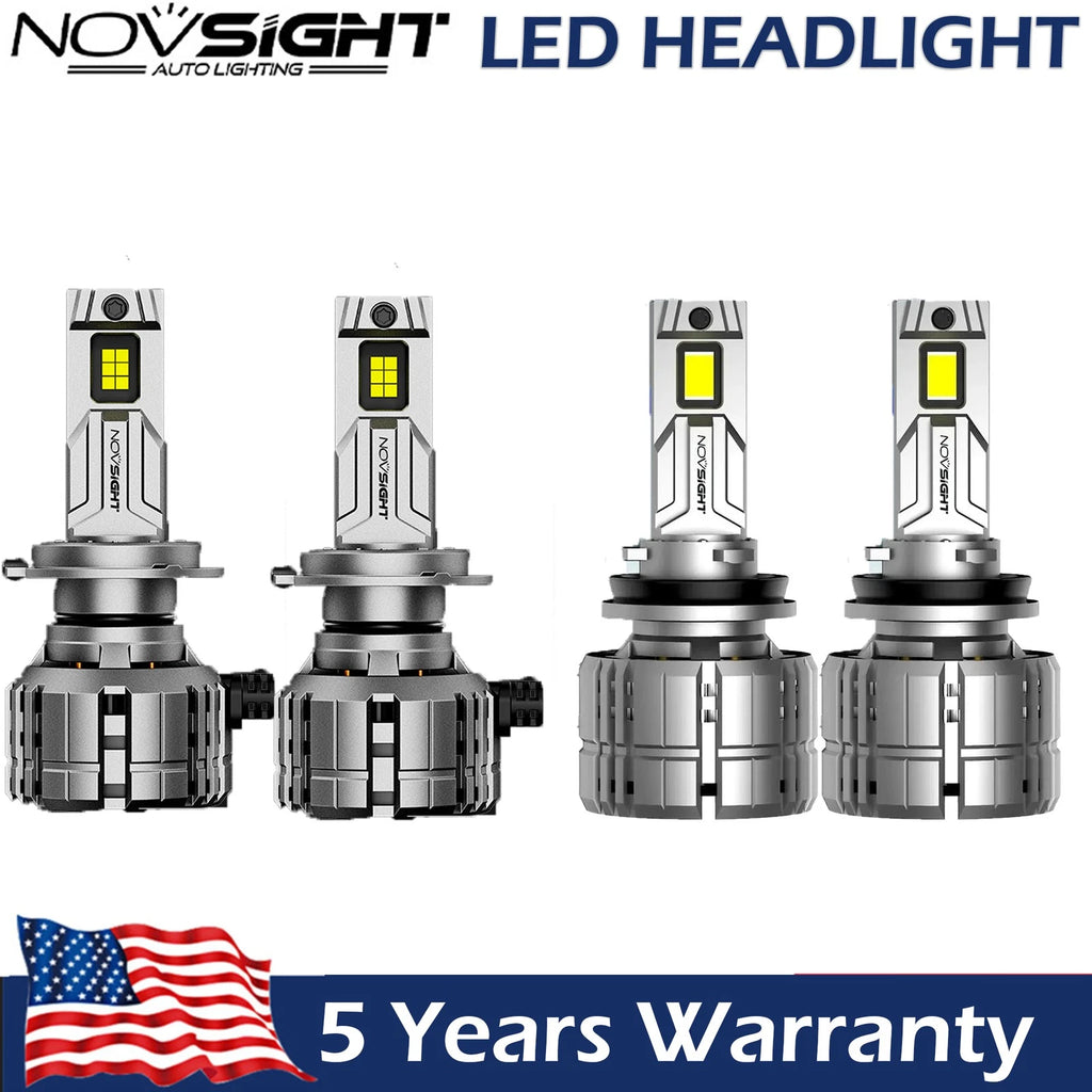 4X H7 H11 200W LED Headlight Bulbs Conversion Kit for Vehicles