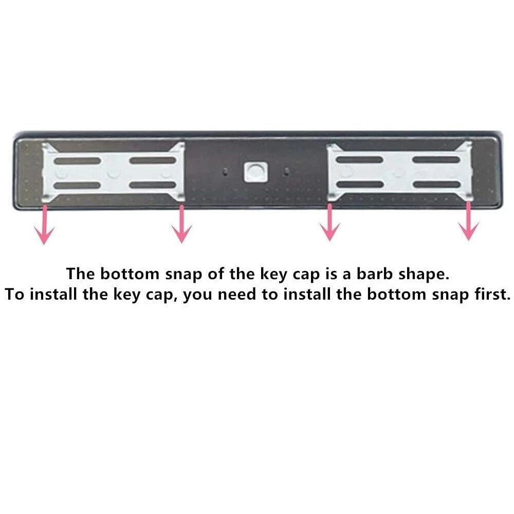 Black Keyboard Key Space Bar Key Cap & Hinges Set Fit For Macbook 12" A1534 2017