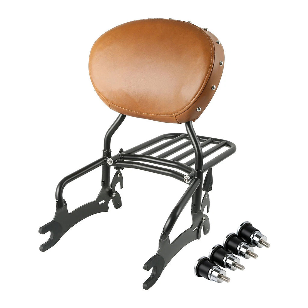 Backrest Sissy Bar Rack Mount Spools for Indian Chief Classic Vintage (2014–2018)