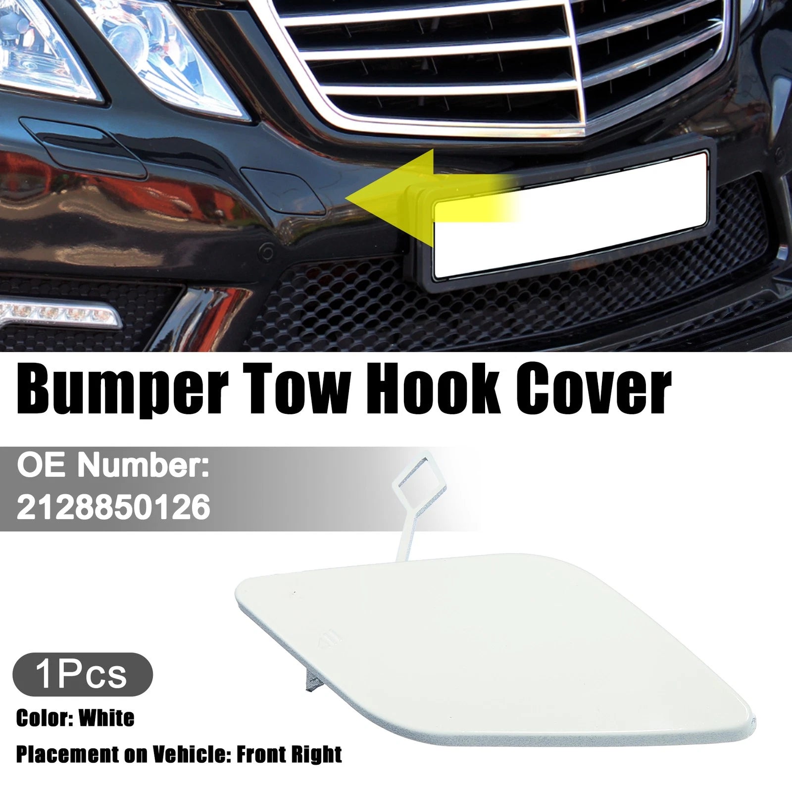 Front Right Bumper Tow Hook Cover for Mercedes Benz E-Class (2017–2023)