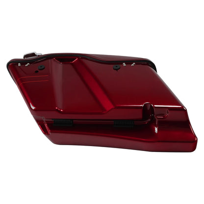 4" Stretched Saddlebags for Harley Road Glide (2014–2024) Velocity Red Sunglo