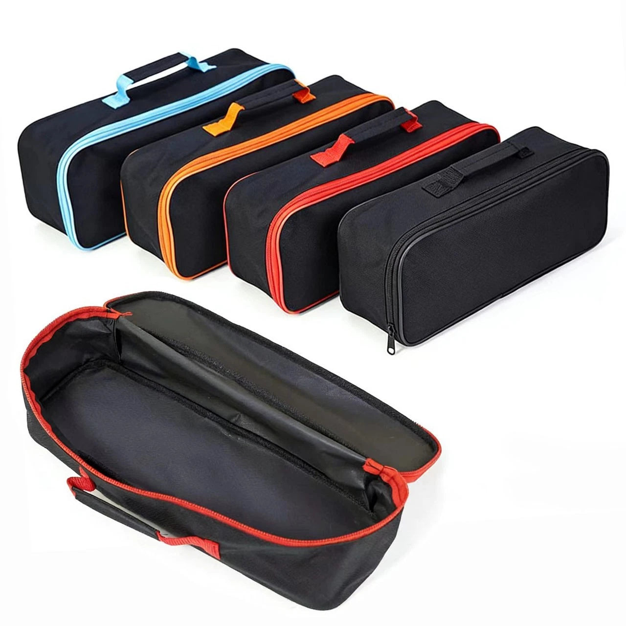 Vacuum Cleaner Accessory Storage Case with Chain Closure and Handle