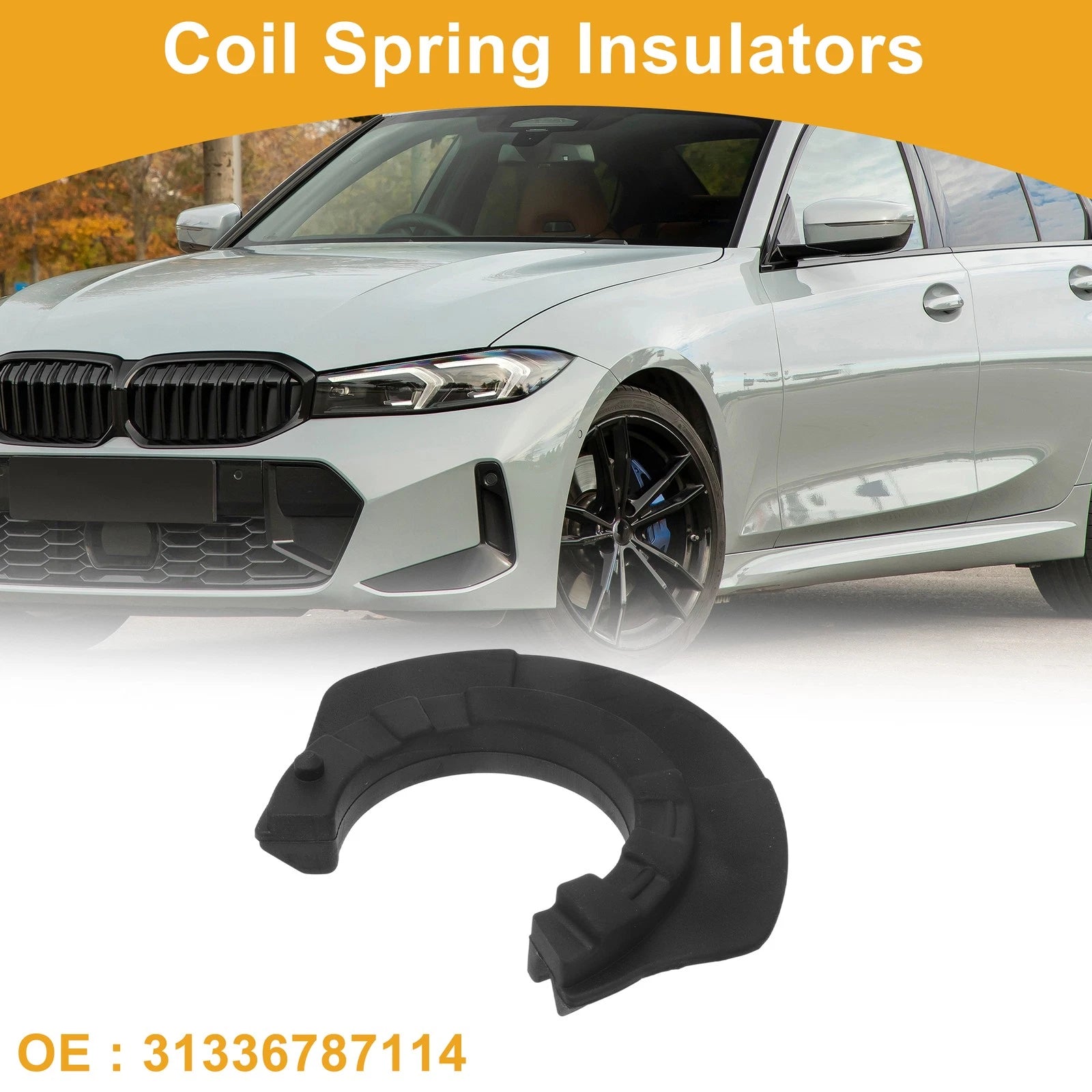 Lower Coil Spring Insulator Rubber Replacement for BMW 328i (2012–2016)