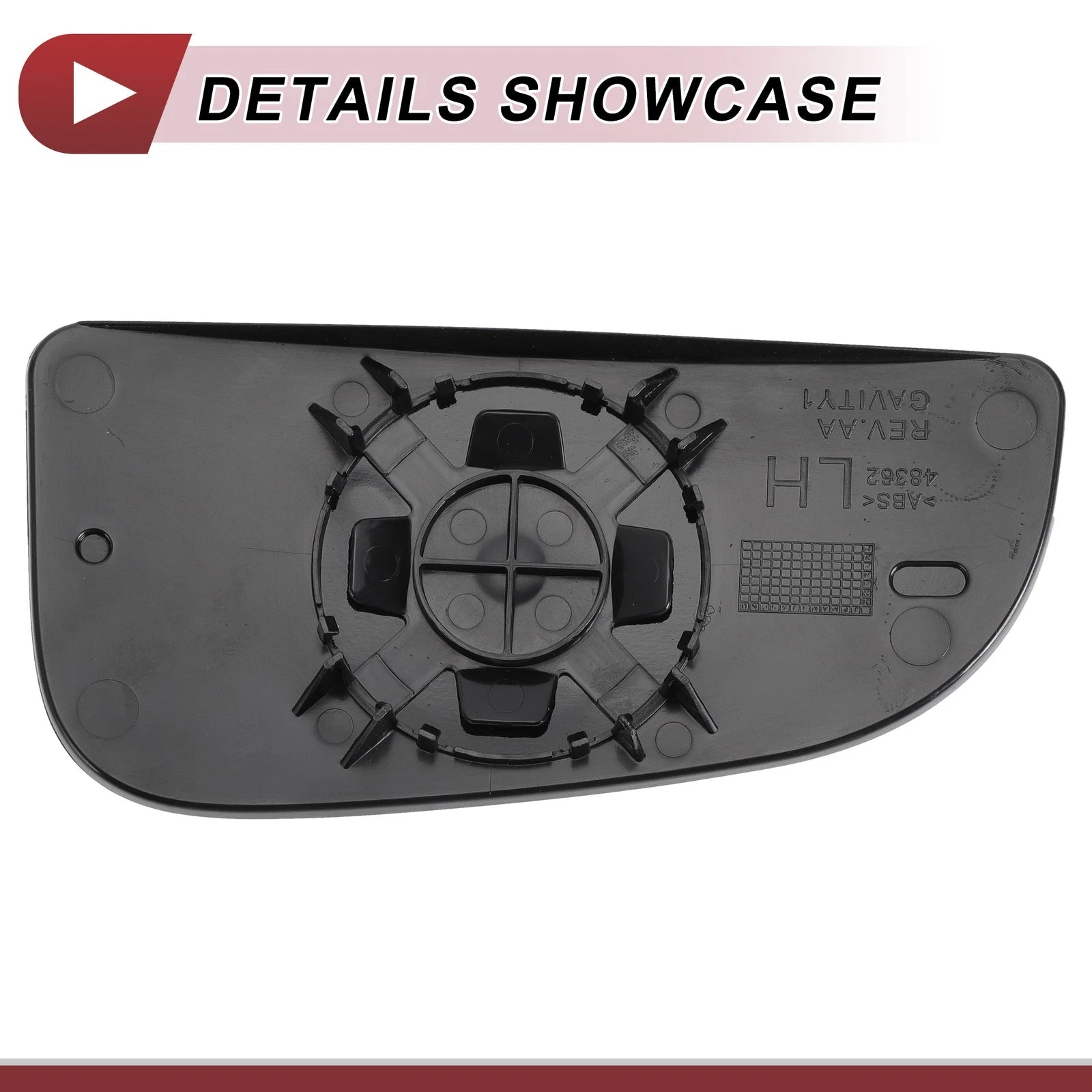 Tow Mirror Glass Replacement for Dodge (Non-Heated, Left Driver Side)