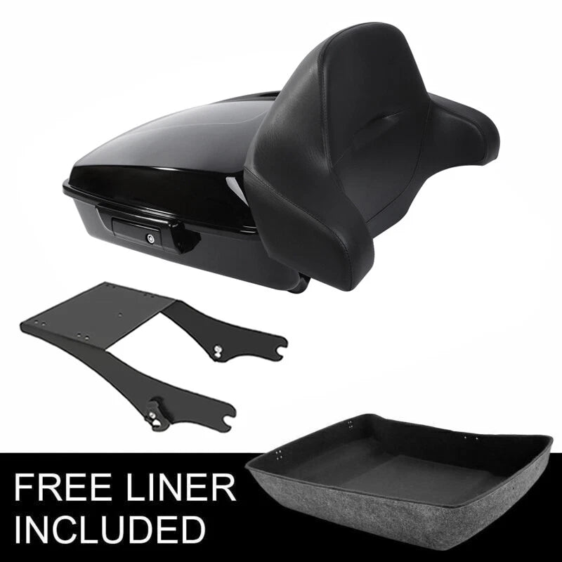 Chopped Trunk Backrest Mount Rack for Harley Touring (1997–2008)