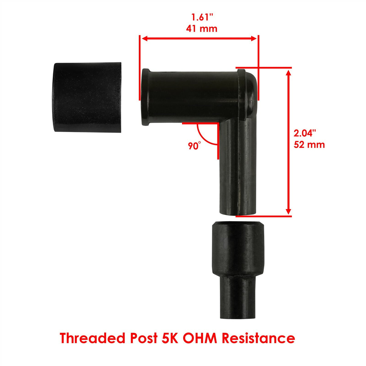 Ignition Coil Spark Plug Cap 23" Wire Replacement for Kawasaki Vulcan 1500 (1999–2005)
