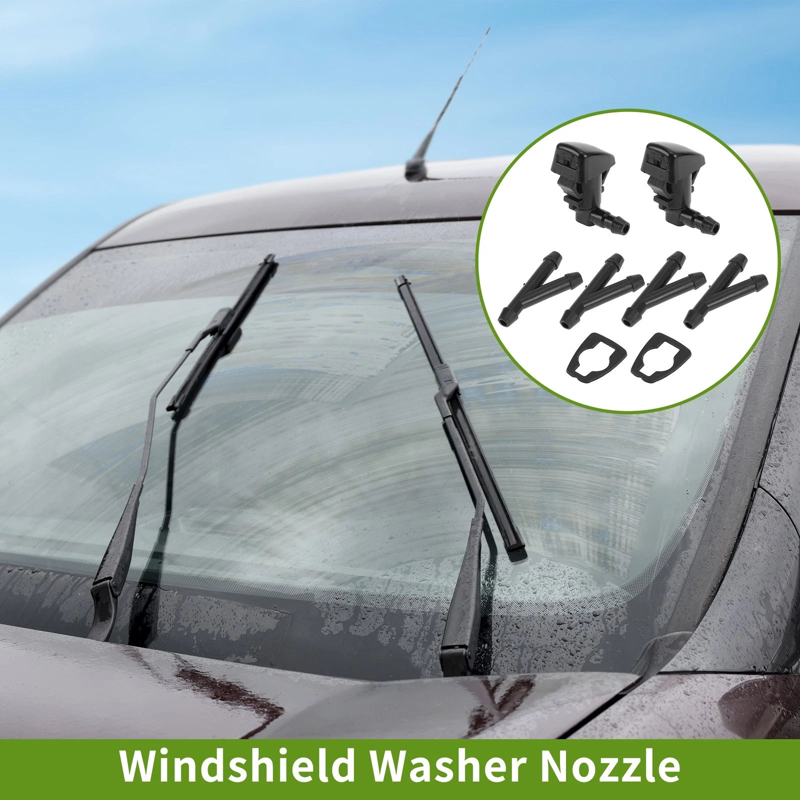 Windshield Washer Nozzle with Hose Connector for Toyota (2005–2015)