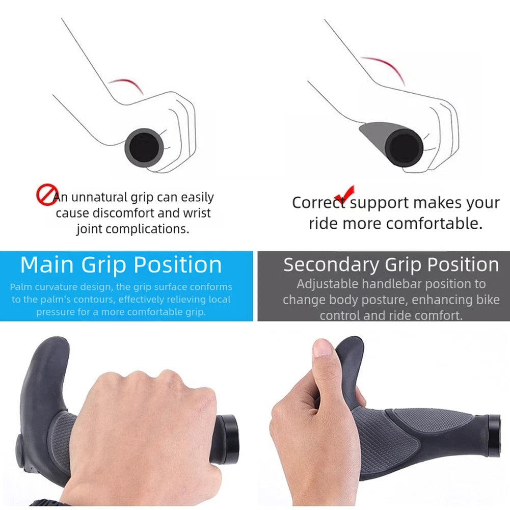 Silicone Lock On Handlebar Grips for Mountain Bikes (2010–2023)