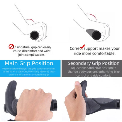 Silicone Lock On Handlebar Grips for Mountain Bikes (2010–2023)