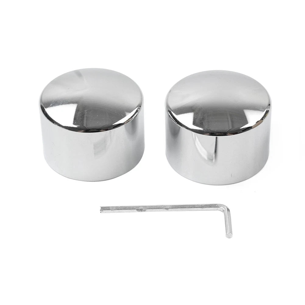 Chrome Front Axle Cap Nut Cover for Harley Touring Road King