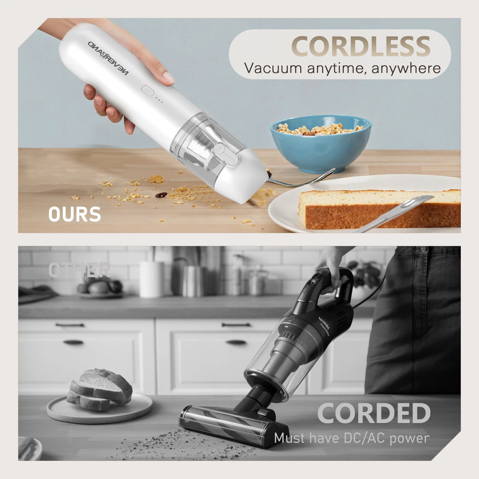 Wireless Handheld Vacuum Cleaner for Car & Home (80000 RPM)