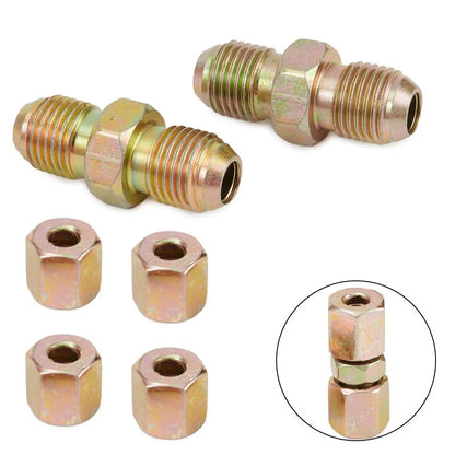 6 Pcs 10mm X 1mm Brake Pipe Unions for 3/16" Pipe