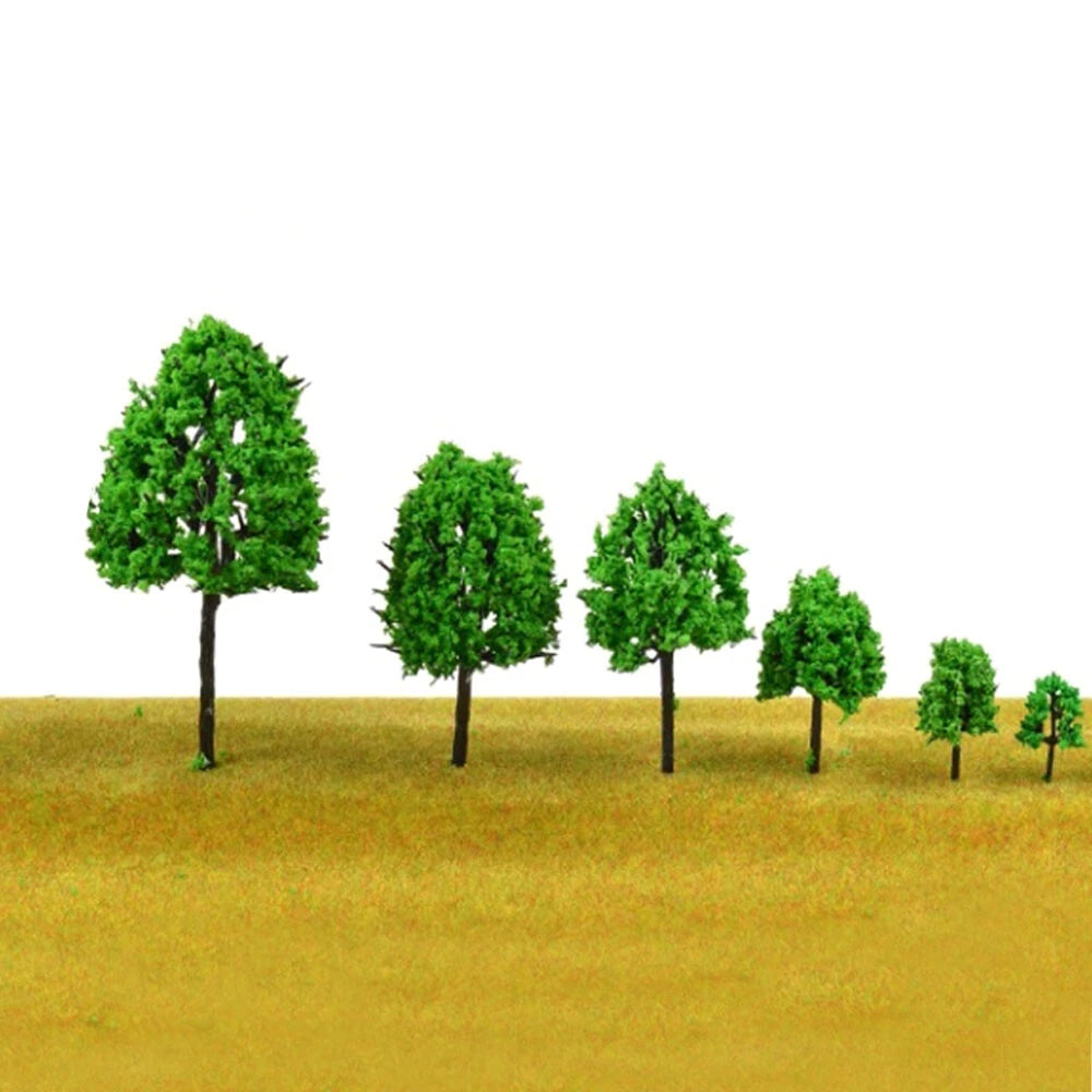 30pcs Mixed Size Model Trees for Train Railway Scenery Layout