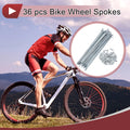 Bicycle Spokes 131mm Galvanized Carbon Steel Set for 36 pcs (All)