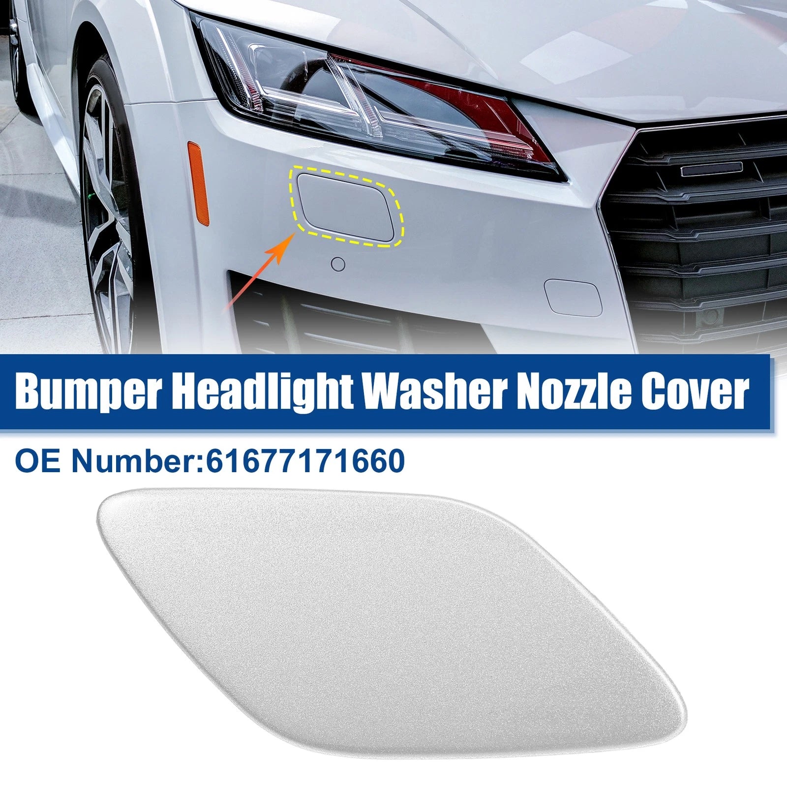 Front Bumper Headlight Washer Cover Cap for BMW 335i (2007–2018)