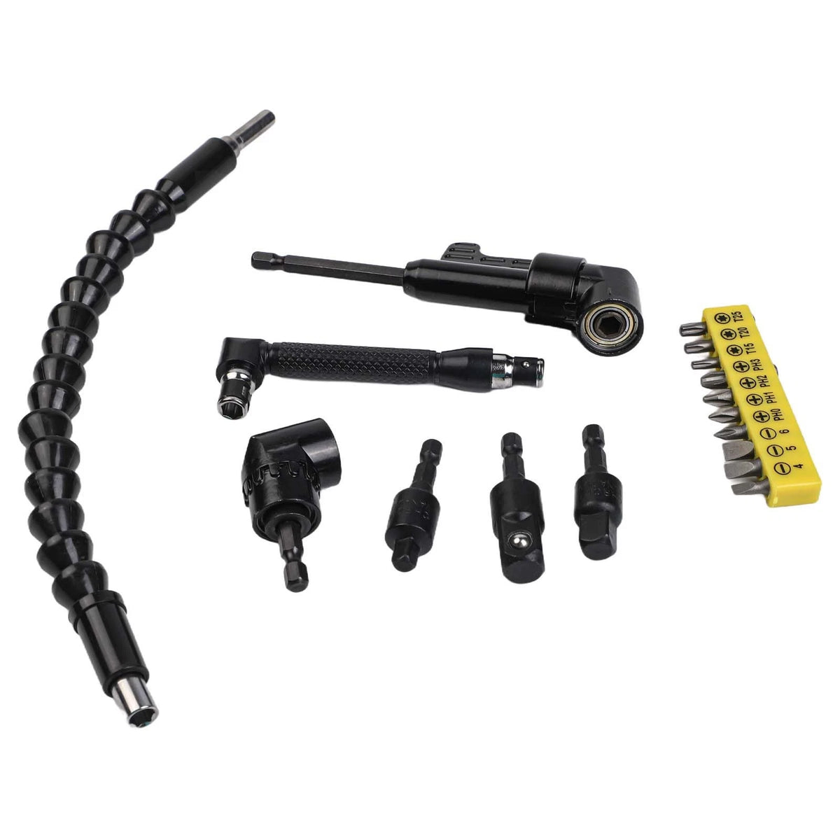 17pcs Flexible Drill Bit Extension Set for Automotive Use