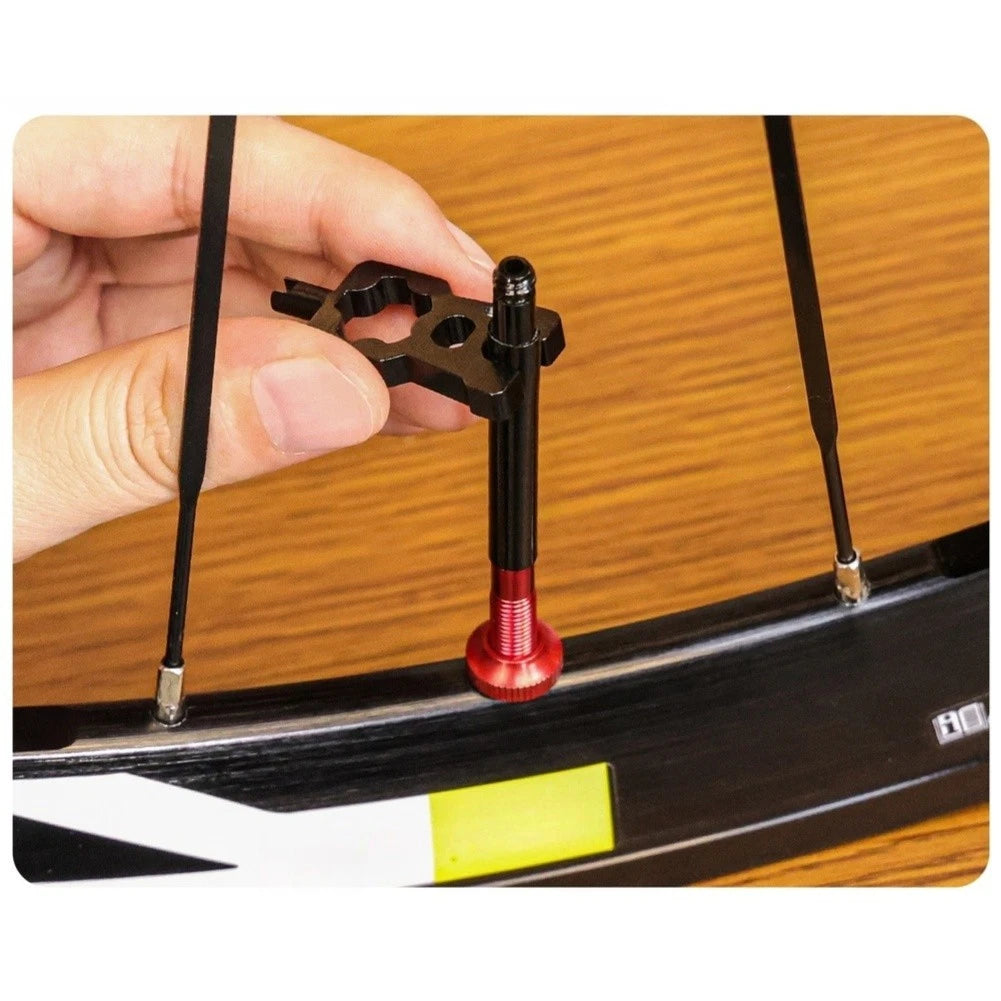 Tire Valve Tool for Compact Vehicles (Multi-functional, Lightweight Aluminum)