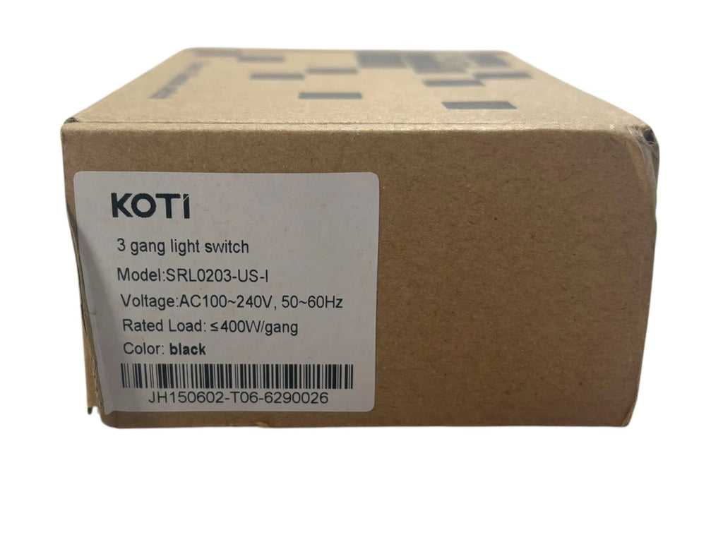 Koti 3 Gang Light Switch AC100 240V 50-60Hz for
