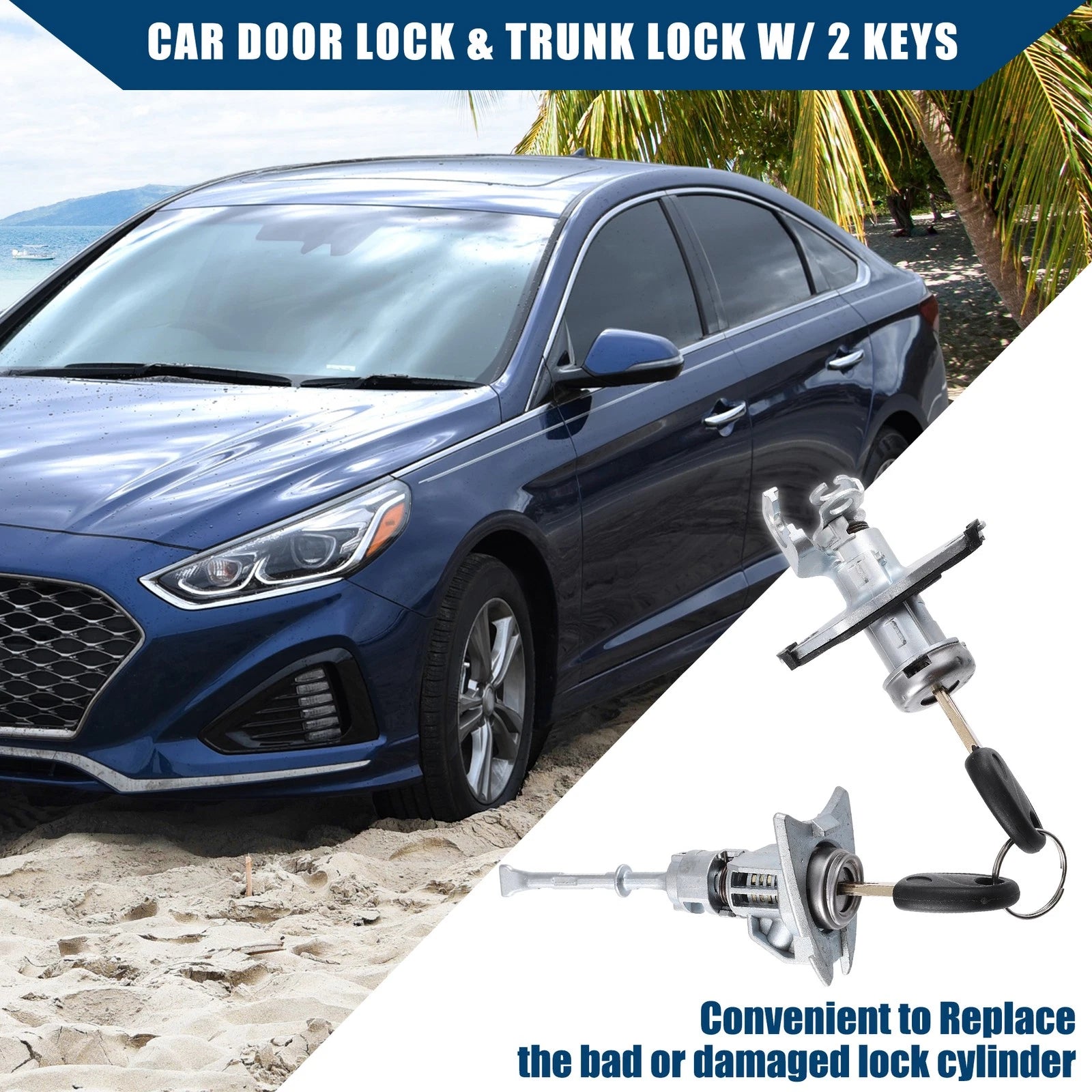Ignition Lock Cylinder Full Set for Hyundai Sonata (2009–2014)