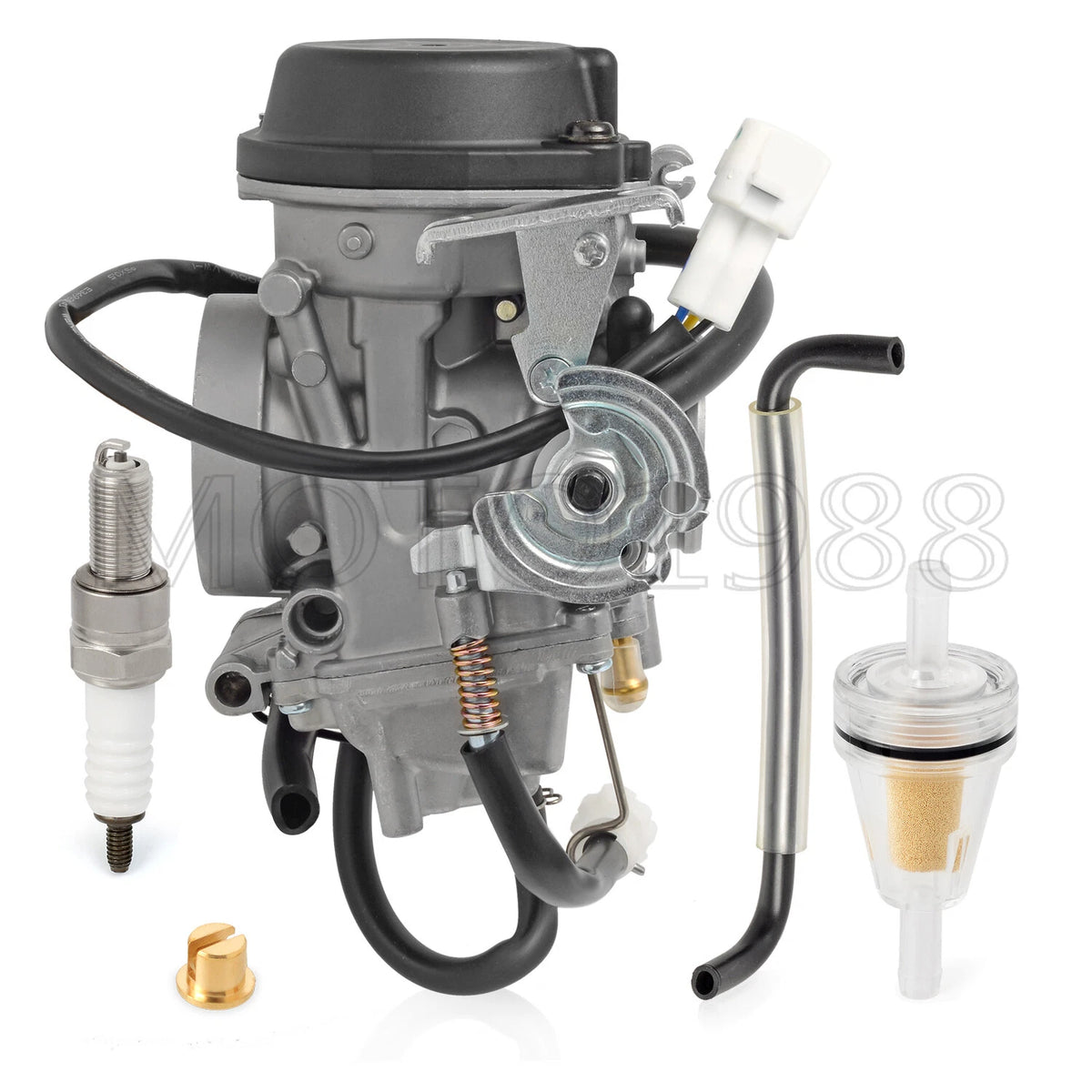 Carburetor with Fuel Filter & Spark Plug for Suzuki DR-Z400S (2001–2018)