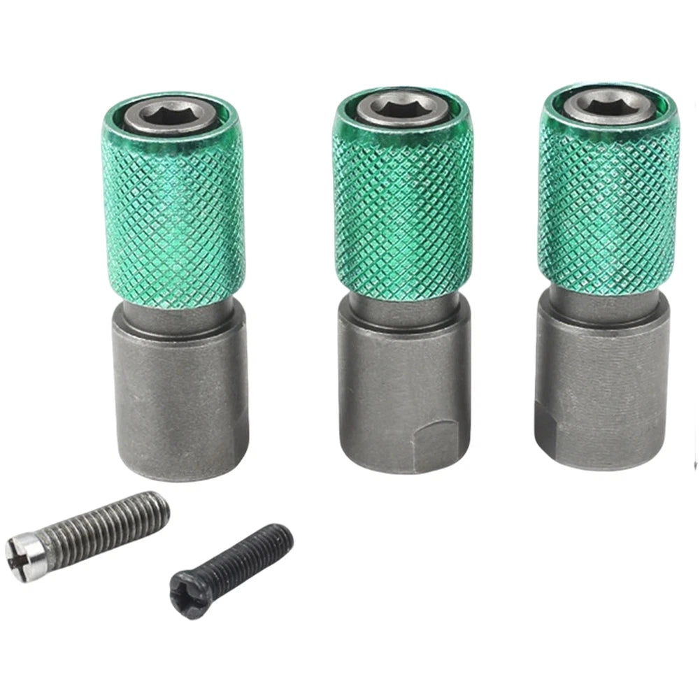3X Steel Power Tool Adapter Set for Angle Grinder Drill Hex Conversion