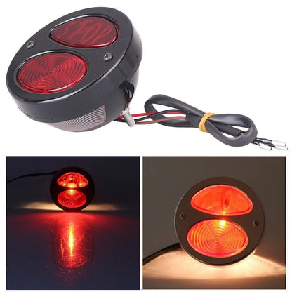 1 PCS Black Motorcycle Brake Stop Taillight for Harley Cruiser (12V)
