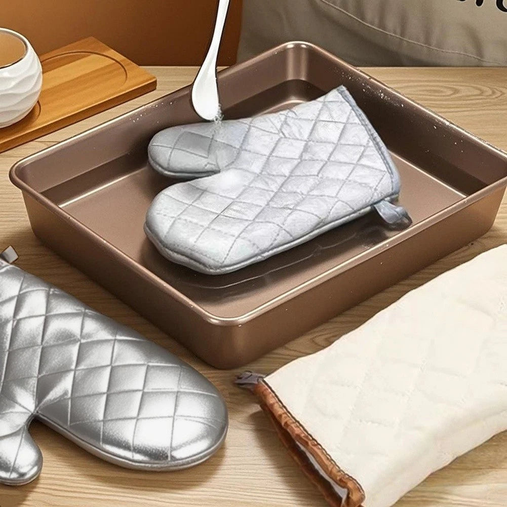 Oven Gloves Heat Resistant for Kitchen Microwave and BBQ Use