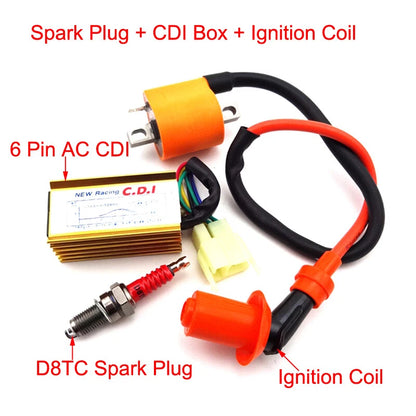 Racing Ignition Coil CDI Spark Plug for Dirt Bike Quad 150cc-250cc