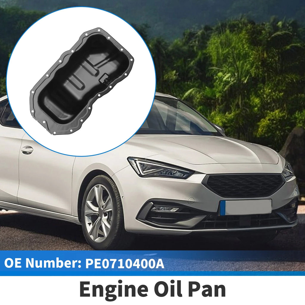 Engine Oil Pan Replacement for Mazda 3 2.0L 2.5L 2012–2013 Iron Black