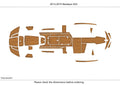 EVA Foam Teak Deck Floor Mat for Nautique G23 (2015)