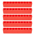 10 Hole Plastic Bit Holder for Screwdriver Bits (Set of 5)