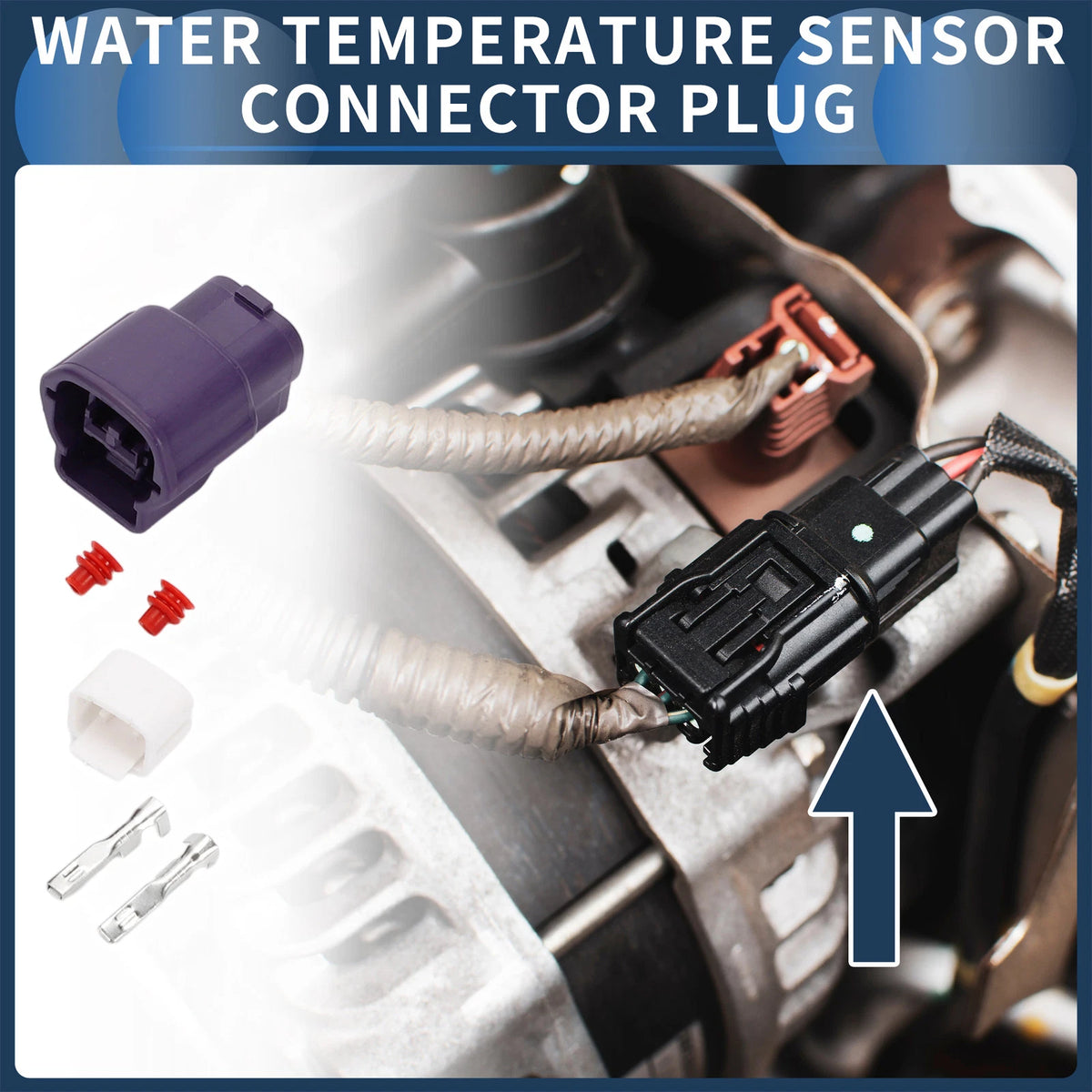 2 Pin Water Temperature Sensor Connector Plug for Nissan
