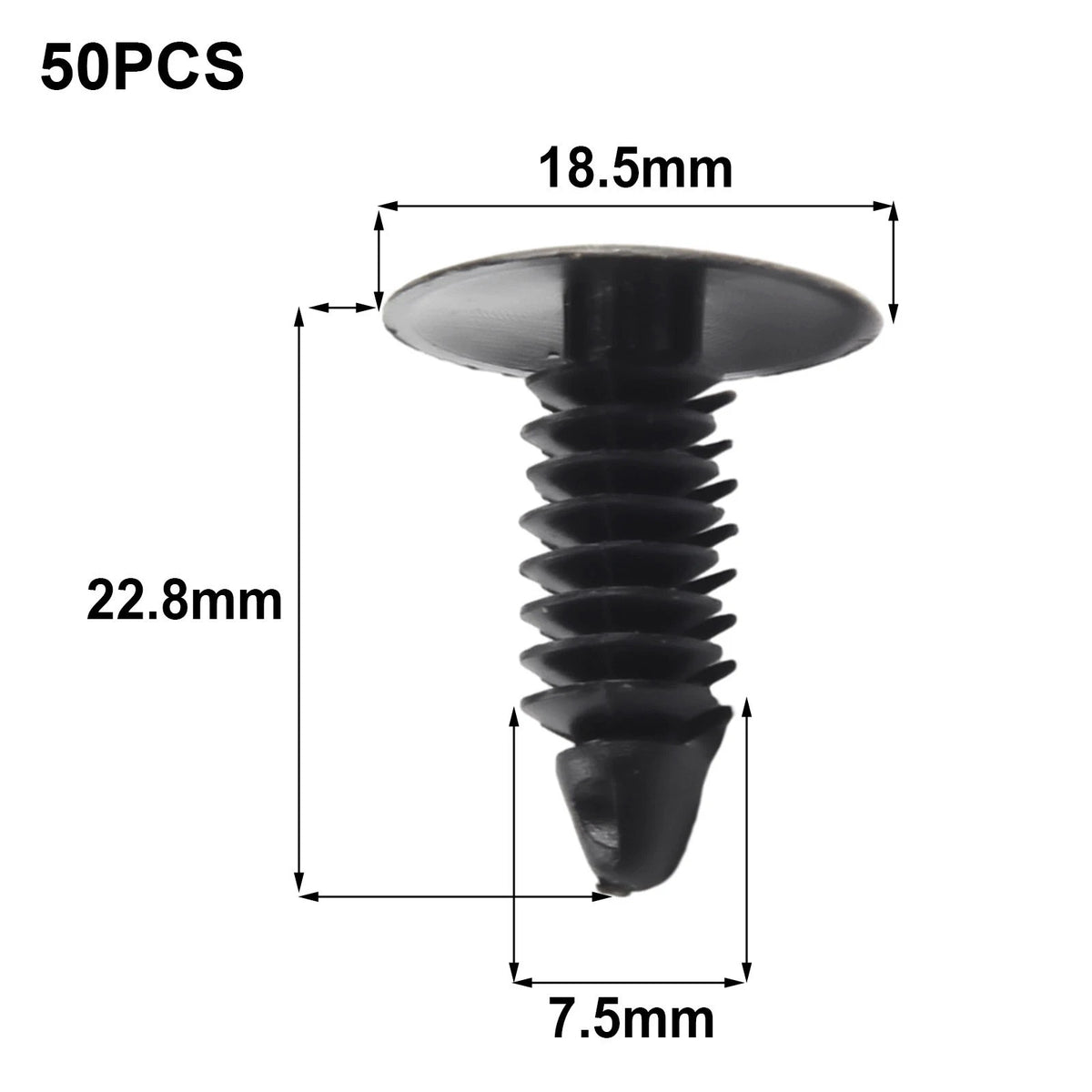 50x Fender Bumper Push Rivets Fastener Clips for Nissan
