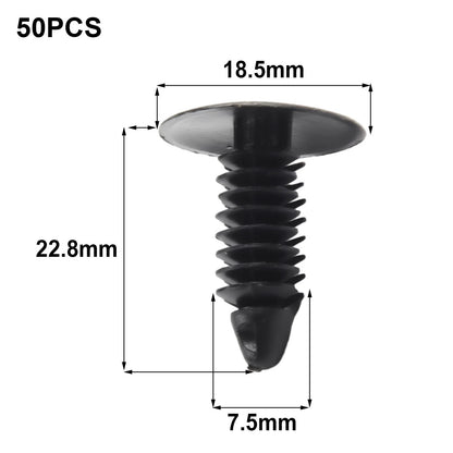 50x Fender Bumper Push Rivets Fastener Clips for Nissan