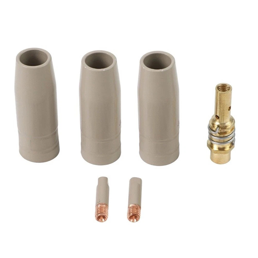 6PCS Red Copper MIG Welding Accessories for 15AK Torch Coated Design