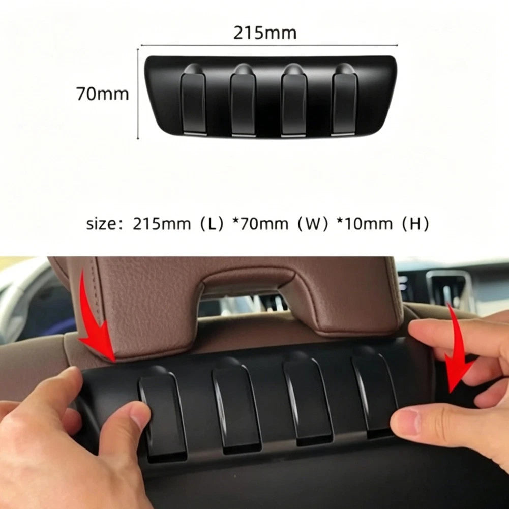 Set of 2 ABS Black Rear Seat Hooks for Volvo XC60 XC90 S60