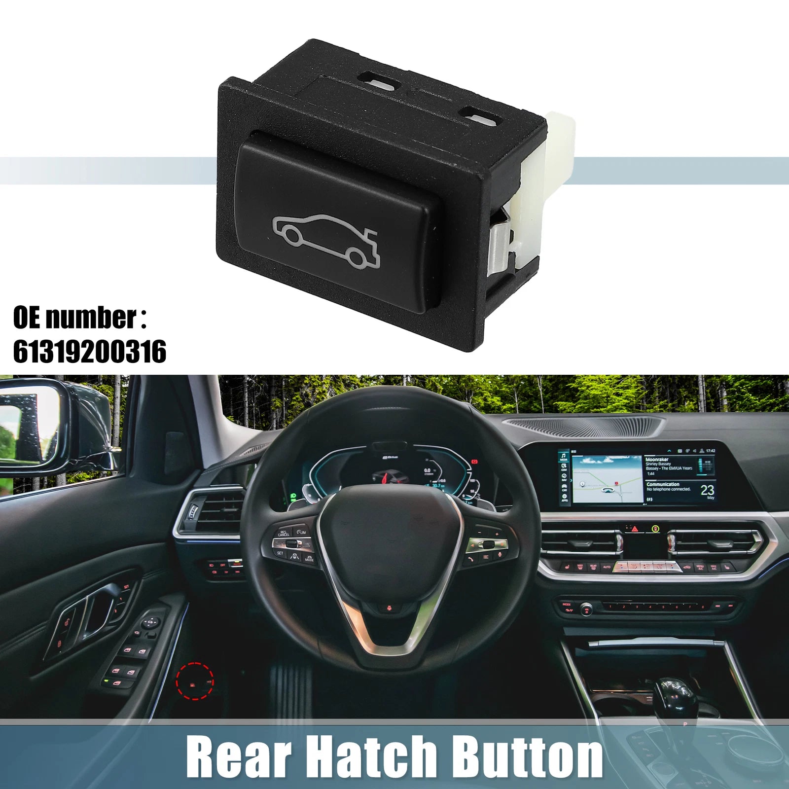 Trunk Tailgate Handle Release Switch Button for BMW 1 3 5 6 7 Series (E60–E87)