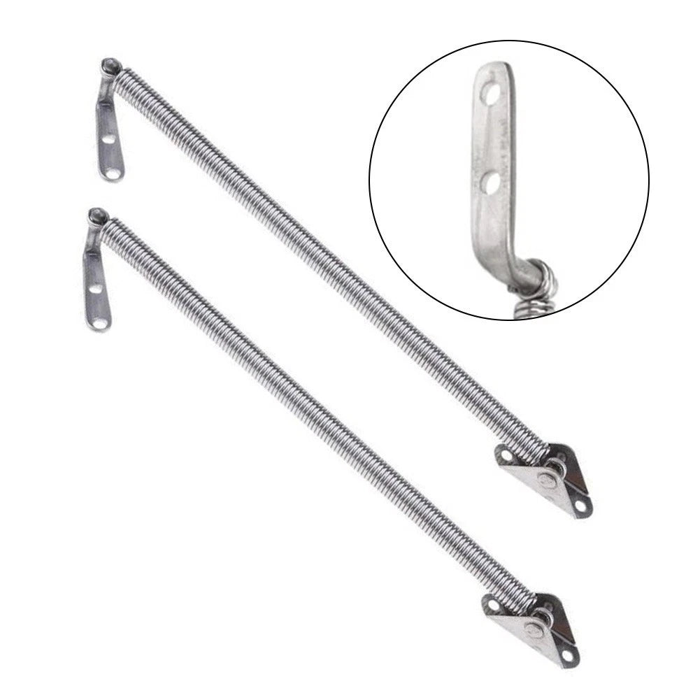 2 Pack Stainless Steel Spring Hatch Support Rods for Yacht (8 1/4 in)