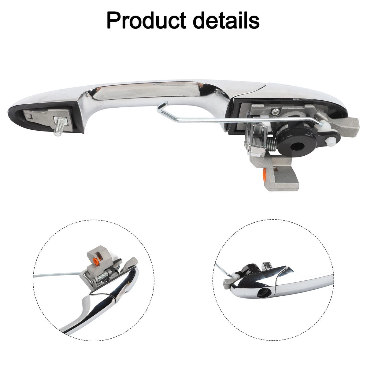 Chrome Replacement Door Handle for Fiat 500 Abarth
