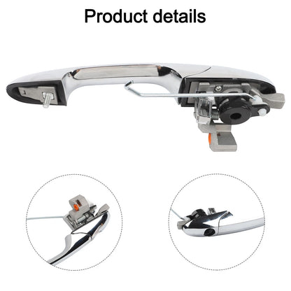 Chrome Replacement Door Handle for Fiat 500 Abarth