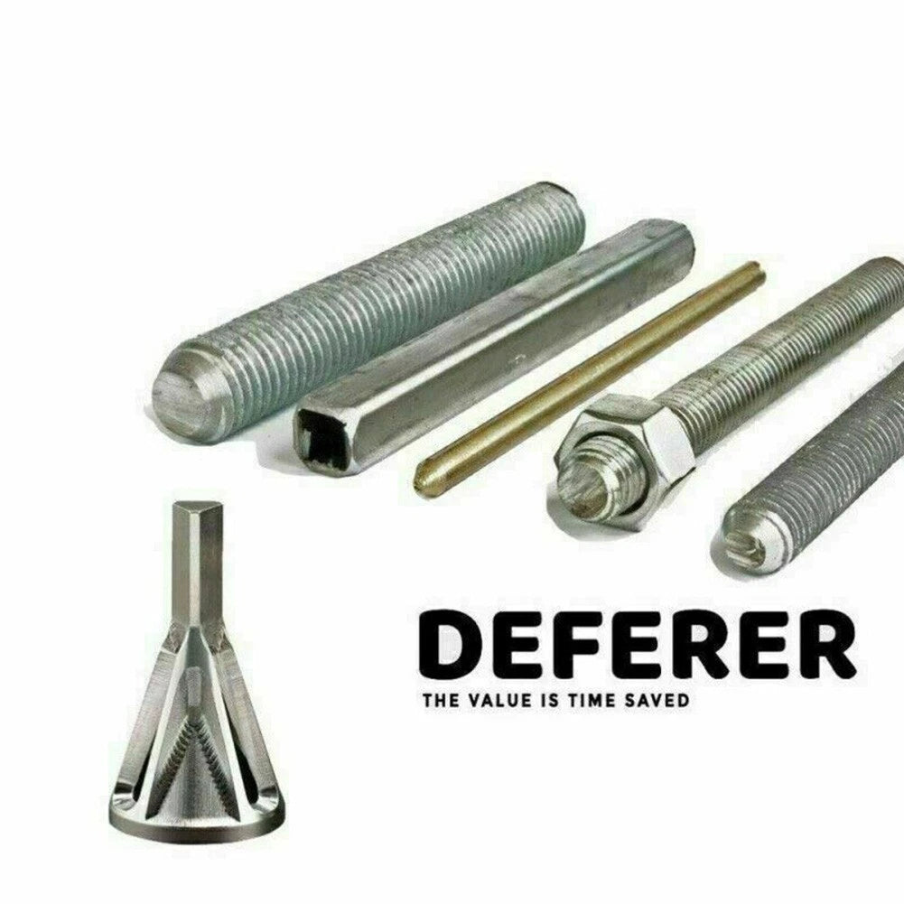 Chamfer Drill Bit for Metal Deburring Tool (Silver Triangle Hexagon)