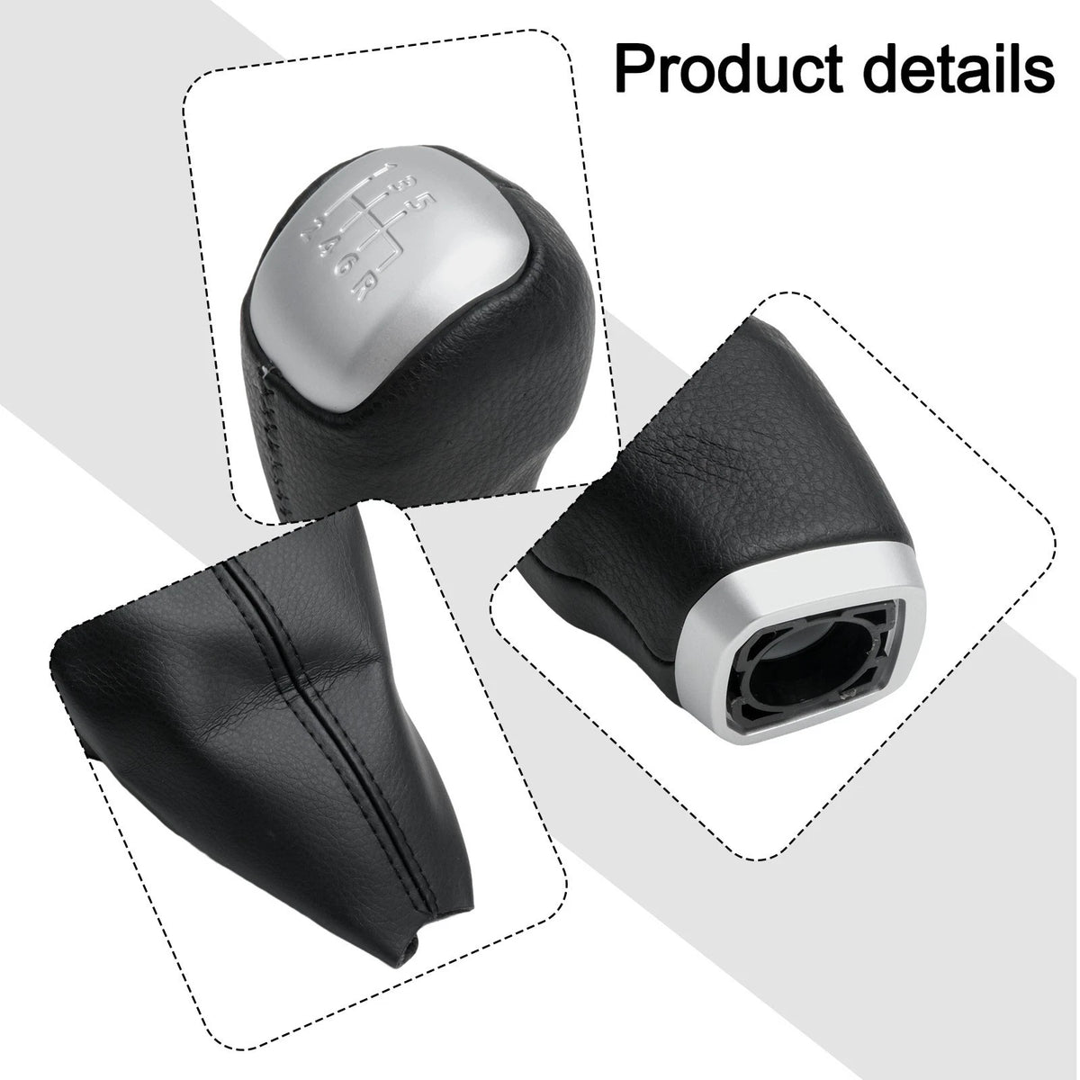 Smooth Texture Leather Gear Shifter Compatible with For Range For Rover Models