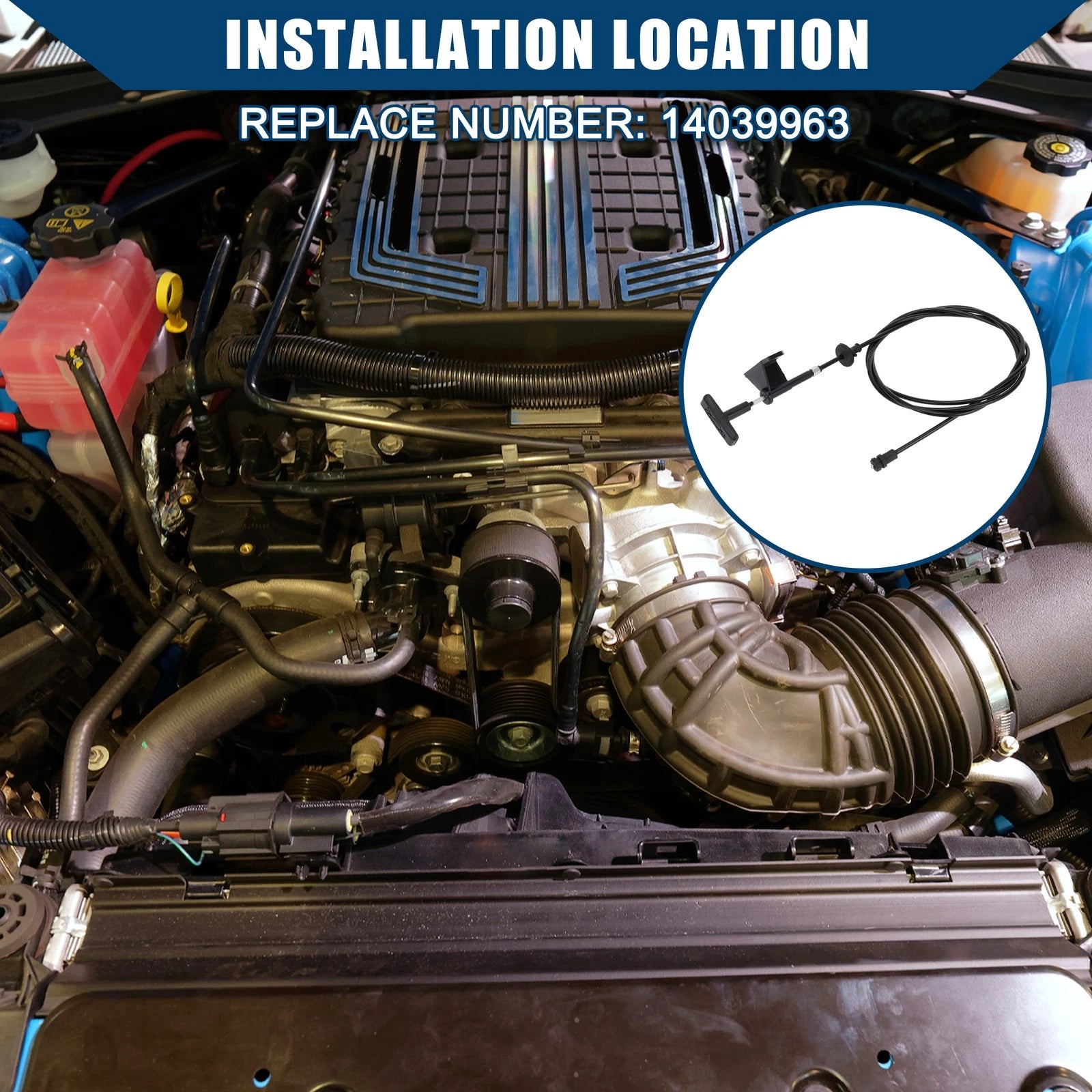 Hood Release Cable Replacement for Chevrolet Suburban R1500 (1989–1991)