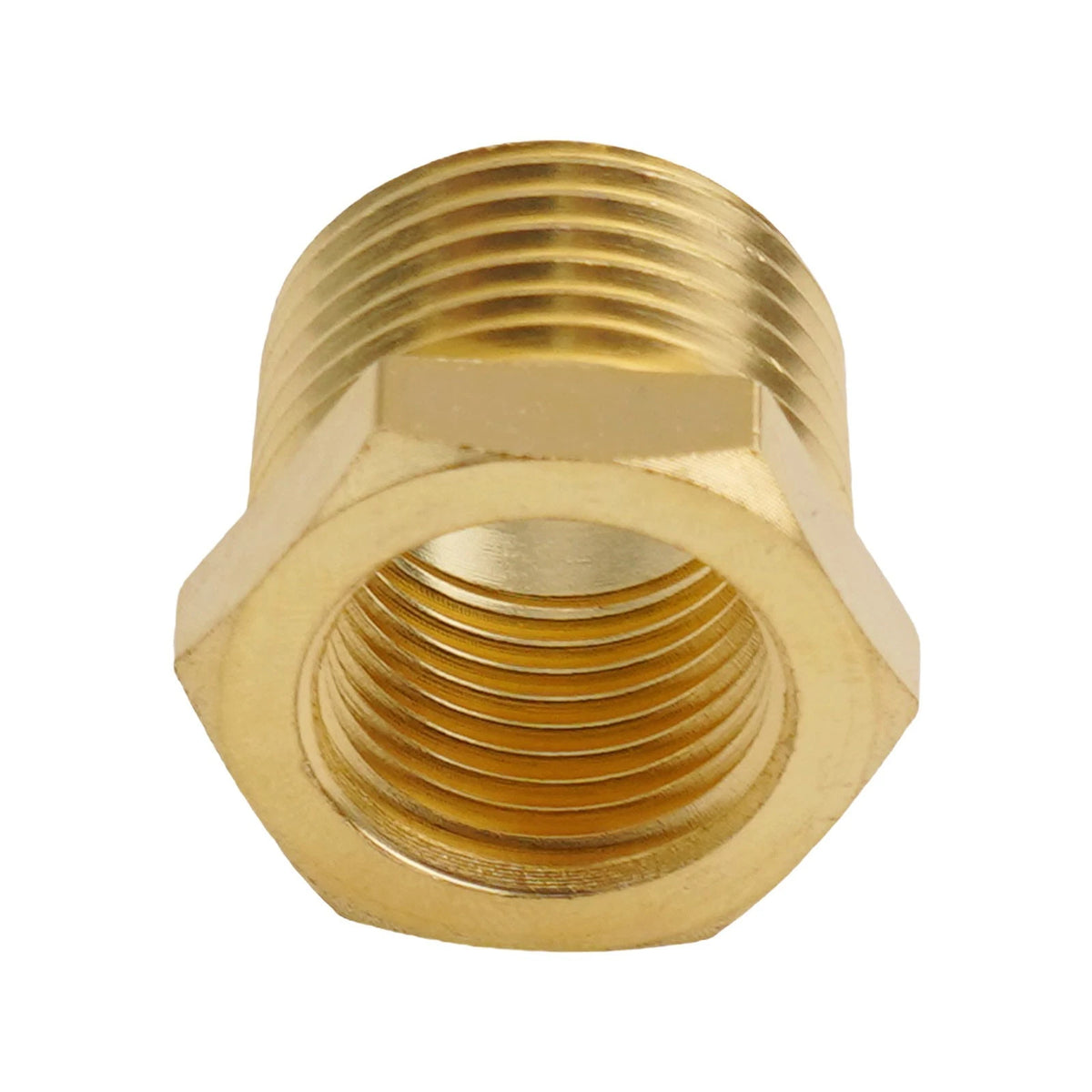 Brass Pipe Fitting Connector Adapter 1/8 NPT, 3/8 NPT, 1/4 NPT, 1/2 NPT