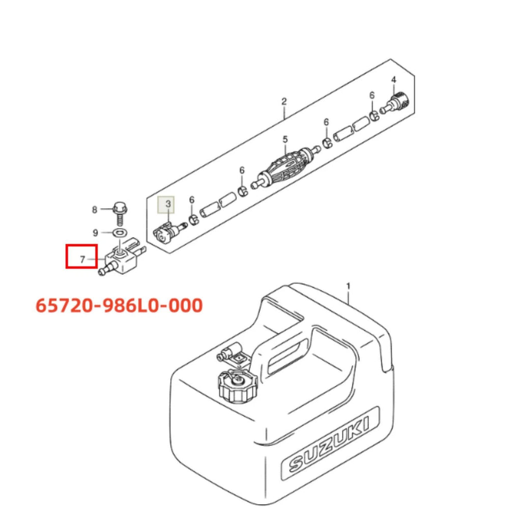 Fuel Connector for Suzuki DF 4-140 HP (All Models)